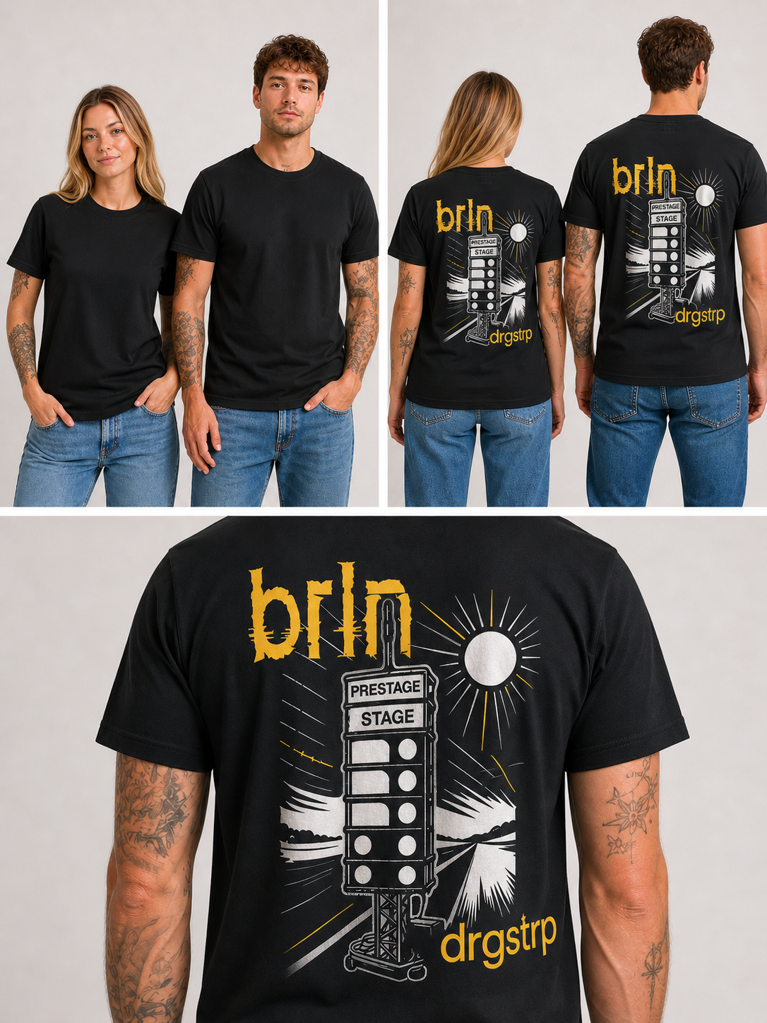 Brln Drgstrp Shirt  - Black